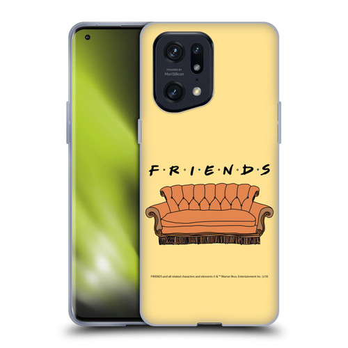 Friends TV Show Iconic Couch Soft Gel Case for OPPO Find X5 Pro