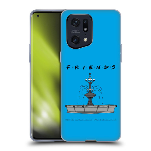 Friends TV Show Iconic Fountain Soft Gel Case for OPPO Find X5 Pro