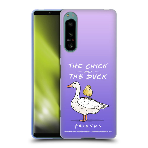 Friends TV Show Key Art Chick And Duck Soft Gel Case for Sony Xperia 5 IV