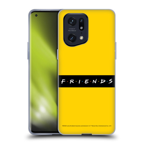 Friends TV Show Logos Pattern Soft Gel Case for OPPO Find X5 Pro