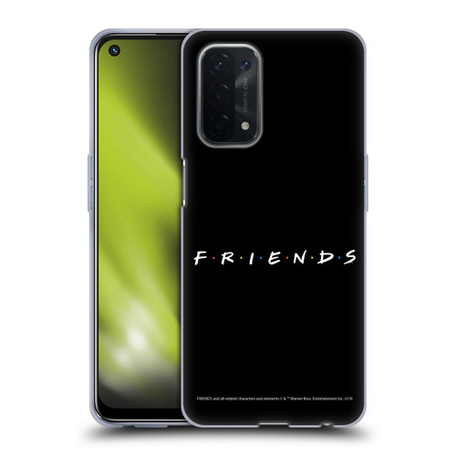 Friends TV Show Logos Black Soft Gel Case for OPPO A54 5G