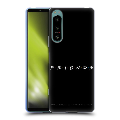 Friends TV Show Logos Black Soft Gel Case for Sony Xperia 5 IV