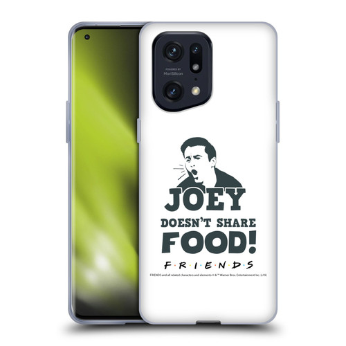Friends TV Show Quotes Joey Food Soft Gel Case for OPPO Find X5 Pro
