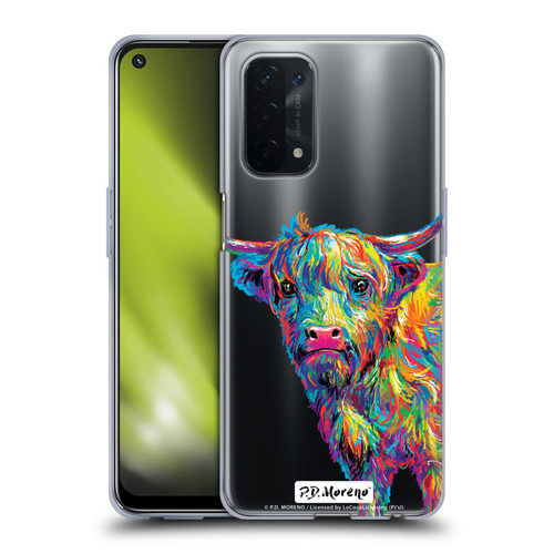 P.D. Moreno Animals II Reuben The Highland Cow Soft Gel Case for OPPO A54 5G