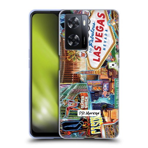 P.D. Moreno Cities Las Vegas 1 Soft Gel Case for OPPO A57s