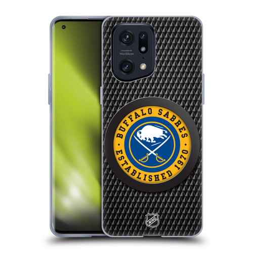 NHL Buffalo Sabres Puck Texture Soft Gel Case for OPPO Find X5 Pro