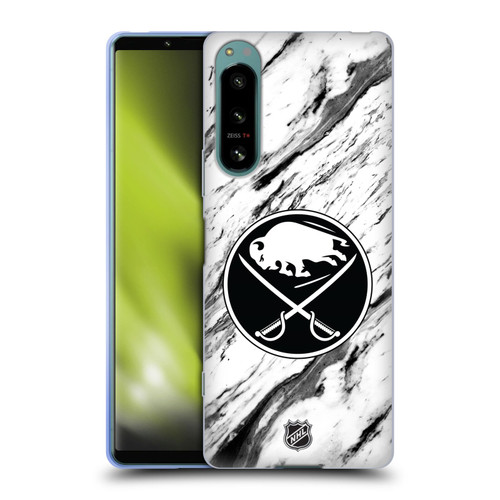 NHL Buffalo Sabres Marble Soft Gel Case for Sony Xperia 5 IV