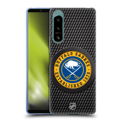 NHL Buffalo Sabres Puck Texture Soft Gel Case for Sony Xperia 5 IV