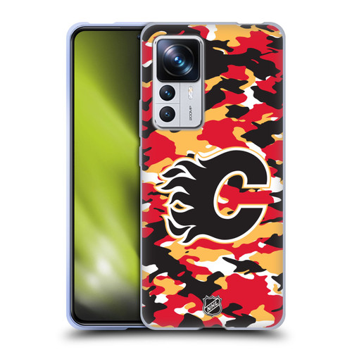 NHL Calgary Flames Camouflage Soft Gel Case for Xiaomi 12T Pro