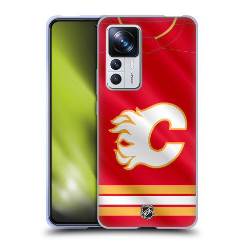 NHL Calgary Flames Jersey Soft Gel Case for Xiaomi 12T Pro