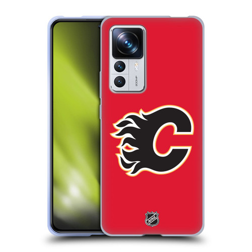 NHL Calgary Flames Plain Soft Gel Case for Xiaomi 12T Pro