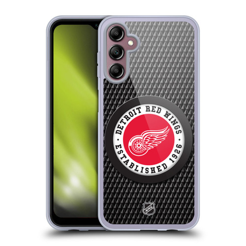 NHL Detroit Red Wings Puck Texture Soft Gel Case for Samsung Galaxy A14 5G