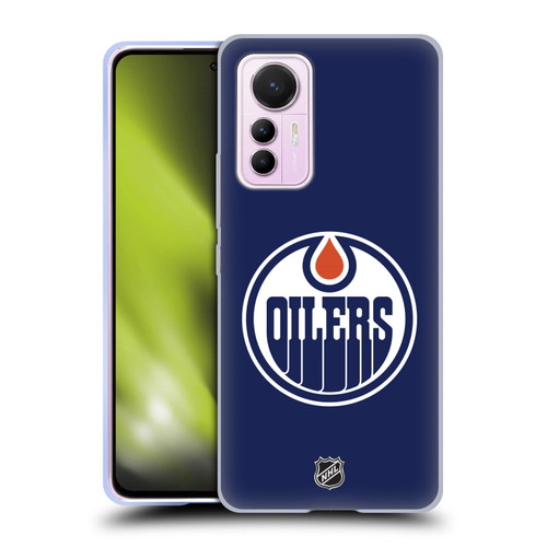 NHL Edmonton Oilers Plain Soft Gel Case for Xiaomi 12 Lite