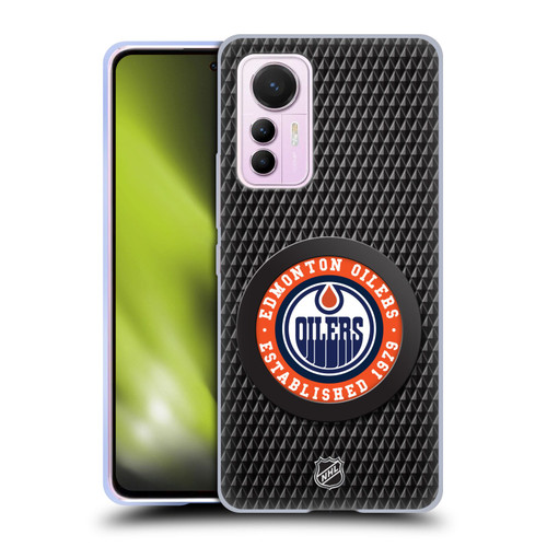 NHL Edmonton Oilers Puck Texture Soft Gel Case for Xiaomi 12 Lite