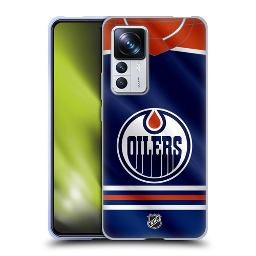 NHL Edmonton Oilers Jersey Soft Gel Case for Xiaomi 12T Pro
