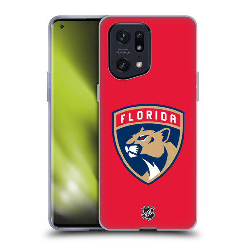 NHL Florida Panthers Plain Soft Gel Case for OPPO Find X5 Pro