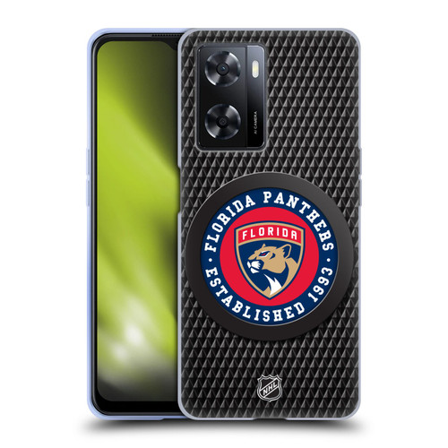 NHL Florida Panthers Puck Texture Soft Gel Case for OPPO A57s