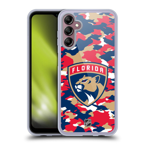 NHL Florida Panthers Camouflage Soft Gel Case for Samsung Galaxy A14 5G