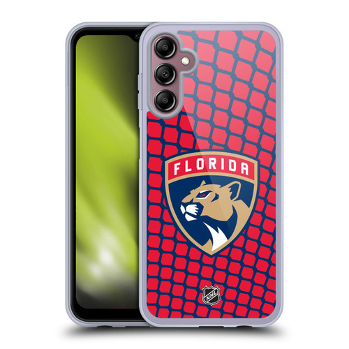 NHL Florida Panthers Net Pattern Soft Gel Case for Samsung Galaxy A14 5G