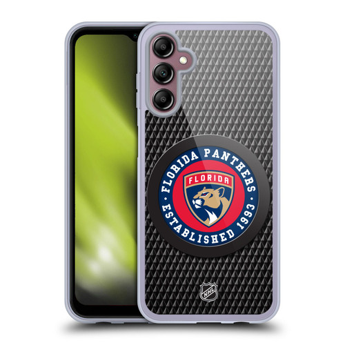 NHL Florida Panthers Puck Texture Soft Gel Case for Samsung Galaxy A14 5G