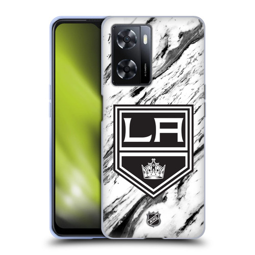 NHL Los Angeles Kings Marble Soft Gel Case for OPPO A57s