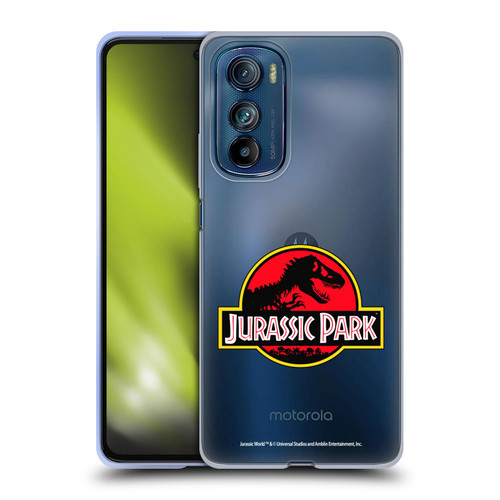 Jurassic Park Logo Plain Soft Gel Case for Motorola Edge 30
