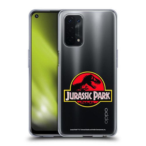 Jurassic Park Logo Plain Soft Gel Case for OPPO A54 5G