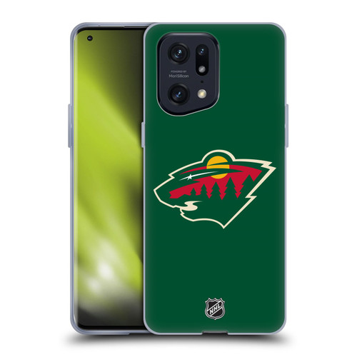 NHL Minnesota Wild Plain Soft Gel Case for OPPO Find X5 Pro