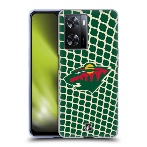NHL Minnesota Wild Net Pattern Soft Gel Case for OPPO A57s