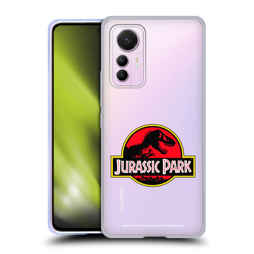 Jurassic Park Logo Plain Soft Gel Case for Xiaomi 12 Lite