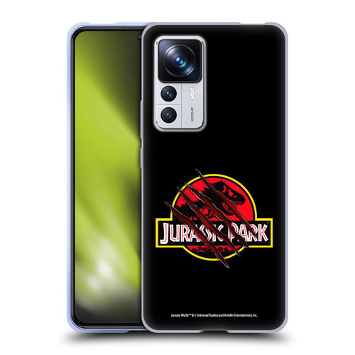 Jurassic Park Logo Plain Black Claw Soft Gel Case for Xiaomi 12T Pro