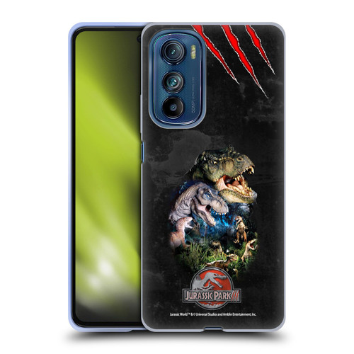 Jurassic Park III Key Art Dinosaurs Soft Gel Case for Motorola Edge 30