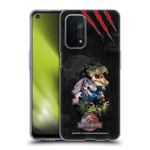 Jurassic Park III Key Art Dinosaurs Soft Gel Case for OPPO A54 5G