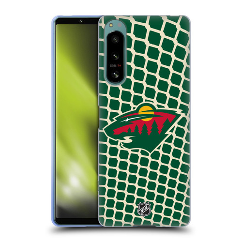 NHL Minnesota Wild Net Pattern Soft Gel Case for Sony Xperia 5 IV