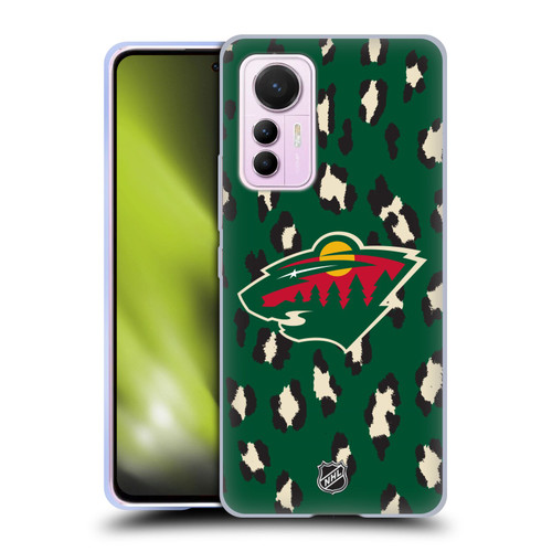 NHL Minnesota Wild Leopard Pattern Soft Gel Case for Xiaomi 12 Lite