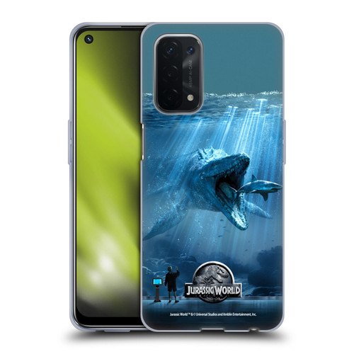 Jurassic World Key Art Mosasaurus Soft Gel Case for OPPO A54 5G