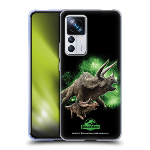 Jurassic World Key Art Triceratops Soft Gel Case for Xiaomi 12T Pro