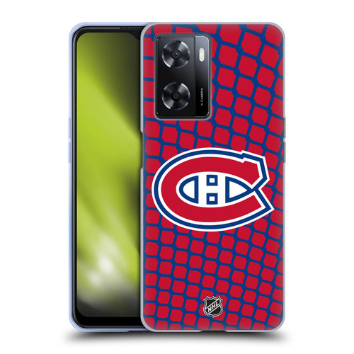 NHL Montreal Canadiens Net Pattern Soft Gel Case for OPPO A57s