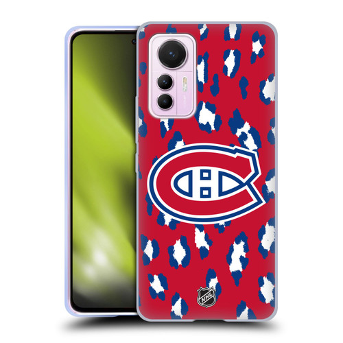 NHL Montreal Canadiens Leopard Patten Soft Gel Case for Xiaomi 12 Lite