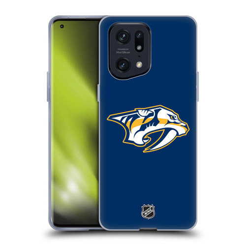 NHL Nashville Predators Plain Soft Gel Case for OPPO Find X5 Pro