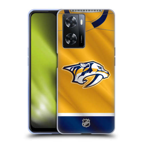 NHL Nashville Predators Jersey Soft Gel Case for OPPO A57s