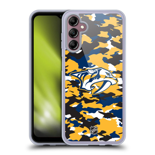 NHL Nashville Predators Camouflage Soft Gel Case for Samsung Galaxy A14 5G