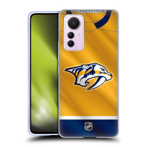 NHL Nashville Predators Jersey Soft Gel Case for Xiaomi 12 Lite