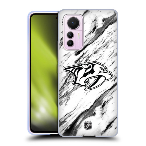 NHL Nashville Predators Marble Soft Gel Case for Xiaomi 12 Lite