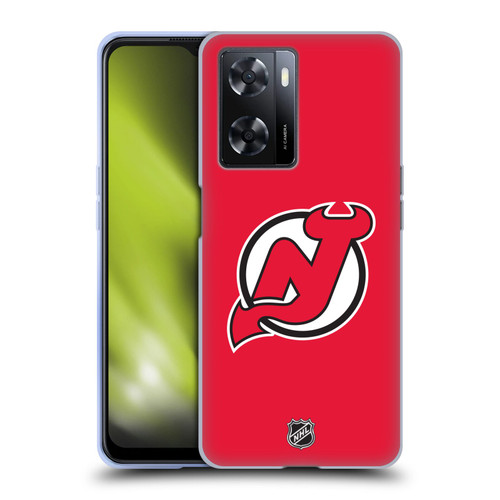 NHL New Jersey Devils Plain Soft Gel Case for OPPO A57s