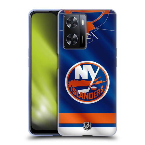 NHL New York Islanders Jersey Soft Gel Case for OPPO A57s