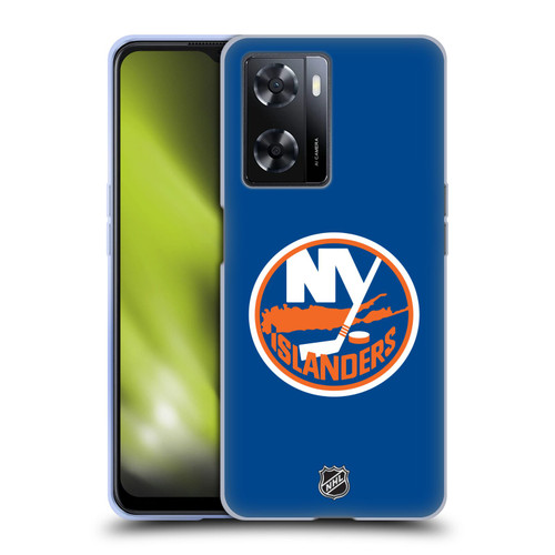 NHL New York Islanders Plain Soft Gel Case for OPPO A57s