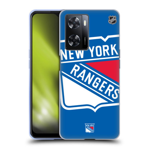 NHL New York Rangers Oversized Soft Gel Case for OPPO A57s