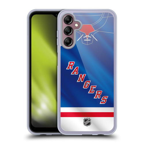 NHL New York Rangers Jersey Soft Gel Case for Samsung Galaxy A14 5G