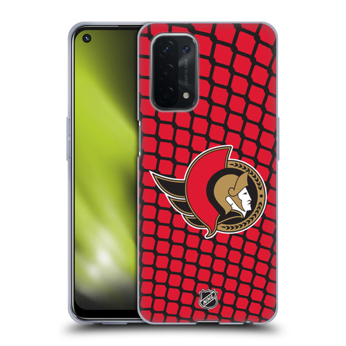 NHL Ottawa Senators Net Pattern Soft Gel Case for OPPO A54 5G
